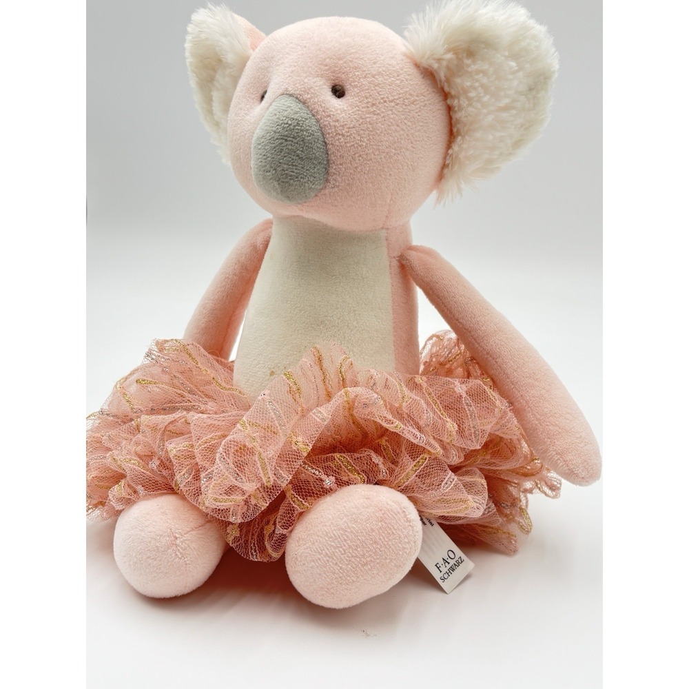 FAO Schwarz Pink‎ Koala Plush Ballerina Tutu Stuffed Animal Soft Toy 2020